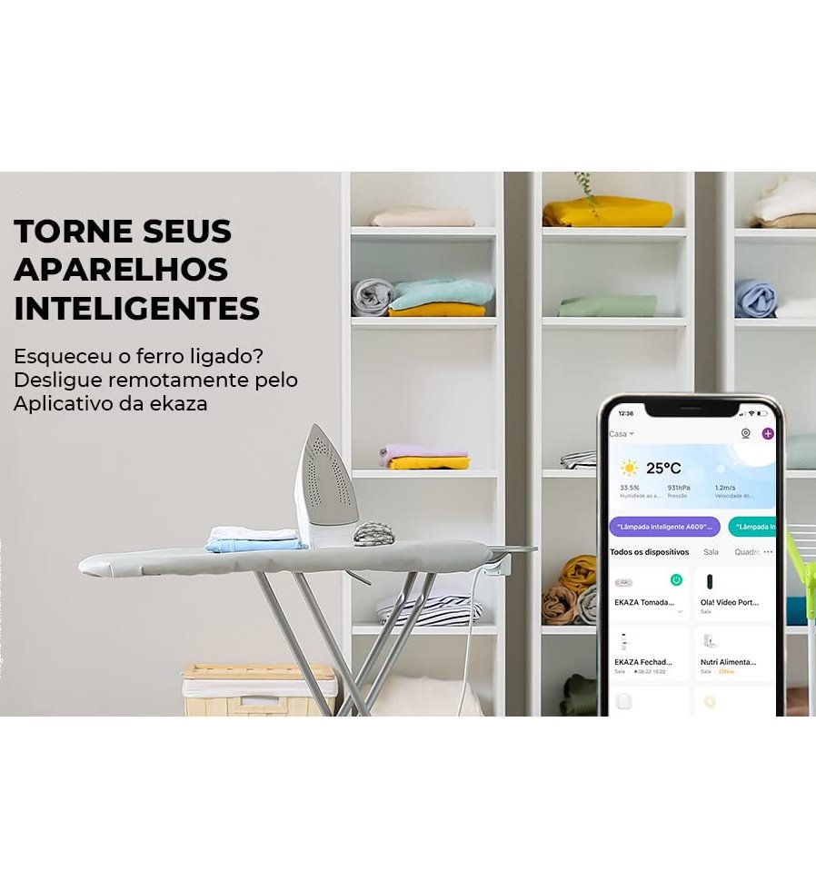 EKAZA, Tomada inteligente 20A, Wi-Fi, compatível com Alexa e google Assistente - T105 4